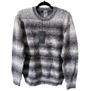 VRST Men Size S Charcoal Multi Relaxed Fit Classic CrewNeck Pullover Sweater NWT